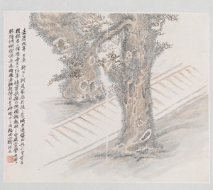 Tio platser associerade med Ruan Yuan, daterad 1883. av Wang Jun