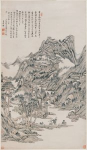 Landskap av Wang Yuanqi
