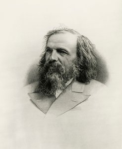 Porträtt av Dmitry Ivanovich Mendeleev (Tobolsk av Warwick (after) Brookes
