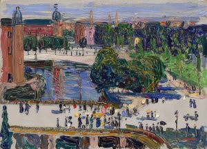Amsterdam - utsikt från fönstret. 1904 av Wassily Kandinsky