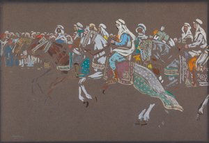 Arabiskt kavalleri av Wassily Kandinsky