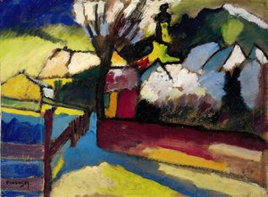 Höstlandskap med ett träd Höstlandskap med ett träd, 1910 av Wassily Kandinsky