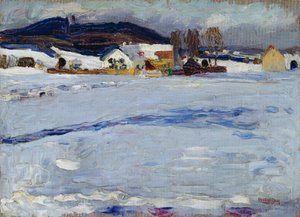 Nära Starnberg – Winter av Wassily Kandinsky