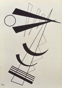 Betonade vikter i svart och vitt av Wassily Kandinsky