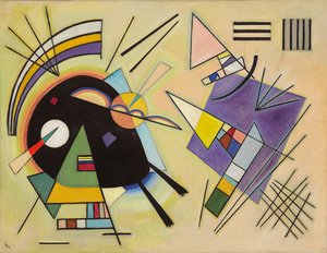 svart och violett; Svart och violett av Wassily Kandinsky