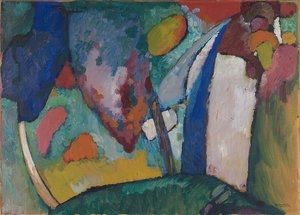 Vattenfallet. 1909 av Wassily Kandinsky