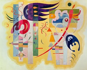 Dominant Violet, 1934 (olja och sand på duk)