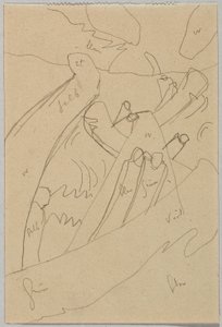 Utkast till "Improvisation 7" av Wassily Kandinsky