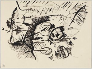 Utkast till "Komposition VII" av Wassily Kandinsky