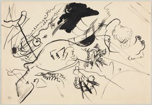 Utkast till "Komposition VII" av Wassily Kandinsky