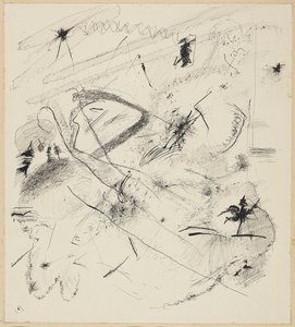 Utkast till "Black Lines" av Wassily Kandinsky