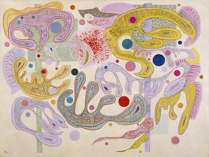 ""Snygga former"" Målning av Vassily Kandinsky (eller Wassily Kandinski eller Kandinskij av Wassily Kandinsky