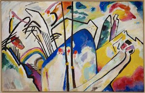 Komposition 4 (olja på duk) av Wassily Kandinsky
