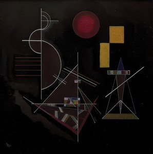 Lätt i tung (lätt i tung). 1929 av Wassily Kandinsky