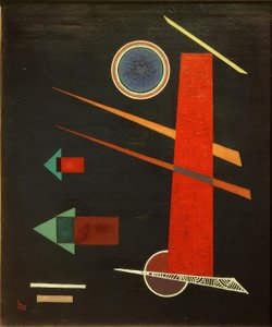 Kraftfull röd av Wassily Kandinsky