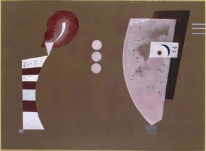 ""Mitten Kreise"" (cirkelns mitt) - målning av Vassily Kandinsky (eller Wassily Kandinski eller Kandinskij av Wassily Kandinsky