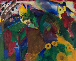 Murnau - Trädgård av Wassily Kandinsky