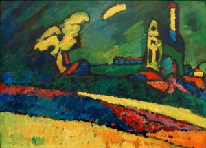 Murnau - Landskap med kyrka I. av Wassily Kandinsky
