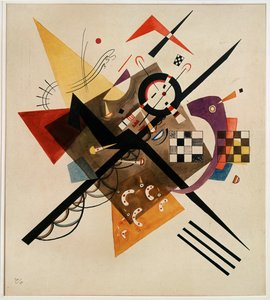 On White II, vår (olja på duk) av Wassily Kandinsky