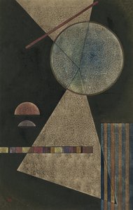 ""Point de rendezvous"" (Mötesplats) Akvarell och gouache av Wassily Kandinsky (eller Wassily Kandinski eller Kandinskij av Wassily Kandinsky