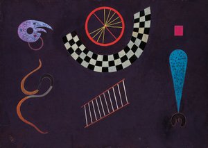 Band med rutor, av Wassily Kandinsky (1866-1944) av Wassily Kandinsky