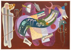 Stel och böjd av Wassily Kandinsky