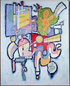 Simple Complexity 1939 (olja på duk) av Wassily Kandinsky