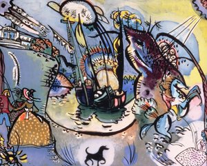 Hamnen, 1916 av Wassily Kandinsky