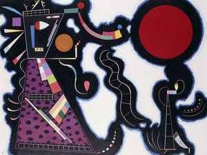 Röda cirkeln; Der Rote Kreis av Wassily Kandinsky