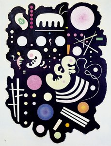 "Variegated Black" målning av Kandinsky av Wassily Kandinsky