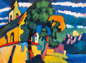 Bykyrka i Riegsee av Wassily Kandinsky