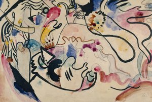 Akvarell nr 8 Domedagen, 1911-1912. av Wassily Kandinsky