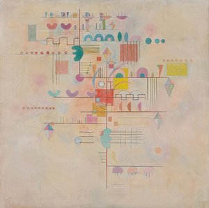 Zarter Aufstieg (graciös stigning). 1934 av Wassily Kandinsky