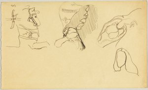 Träns och detaljer av kvinnlig kostym av Wassily Kandinsky