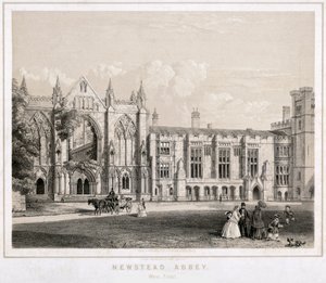 Västra delen av Newstead Abbey, Nottinghamshire, c1860 av Waterlow and Sons