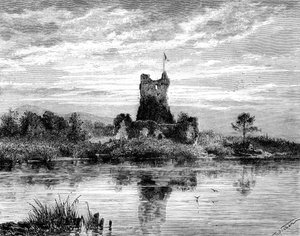 Ross Castle, County Kerry, Irland, 1800-talet.