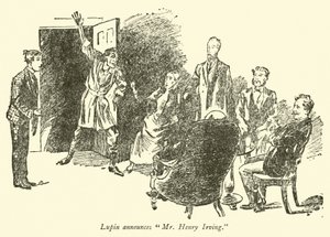 Lupin tillkännager Mr Henry Irving