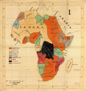 Afrika]. av Wells Missionary Map Co.