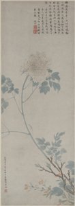 Peony, Hanging Scroll, 1532 (bläck och färg på papper)