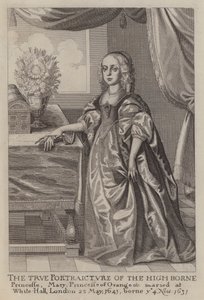 Mary, prinsessan av Orange (etsning)