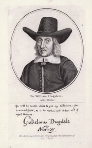 Sir William Dugdale (gravyr)