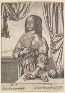 Aestas - Sommar Tre fjärdedels säsonger, 1641. av Wenceslaus Hollar
