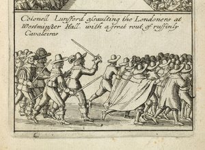 "Alla minnesvärda och fantastiska parlamentariska barmhärtigheter som drabbats för att ha getts denna vår engelska nation inom detta utrymme på mindre än 2 år efter Aº 1641 & 1642" av Wenceslaus Hollar