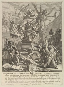 Allegori om jarlen av Arundels död, ca. 1646. av Wenceslaus Hollar