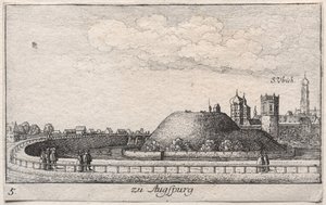 Några intressanta platser...: Platta 5, Augsburg av Wenceslaus Hollar