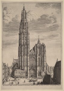 Katedralen i Antwerpen av Wenceslaus Hollar