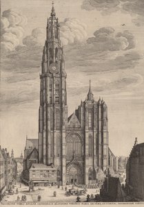 Antwerpens katedral, 1649. av Wenceslaus Hollar