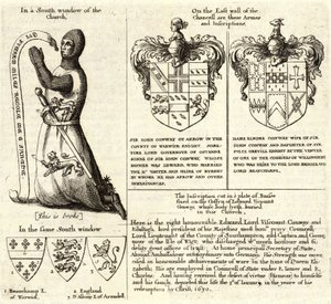 Pil (målat glas). Tillstånd 2 av Wenceslaus Hollar