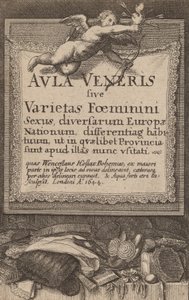 Fredagssalen: Titelsida, 1644. av Wenceslaus Hollar