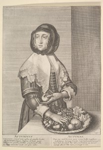 Höst - Höst Tre fjärdedels årstider, 1641. av Wenceslaus Hollar